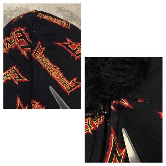 Rare 2008 Emily The Strange Bomber Jacket Coat Mall Goth Emo Vintage Hot Topic - Picture 15 of 16